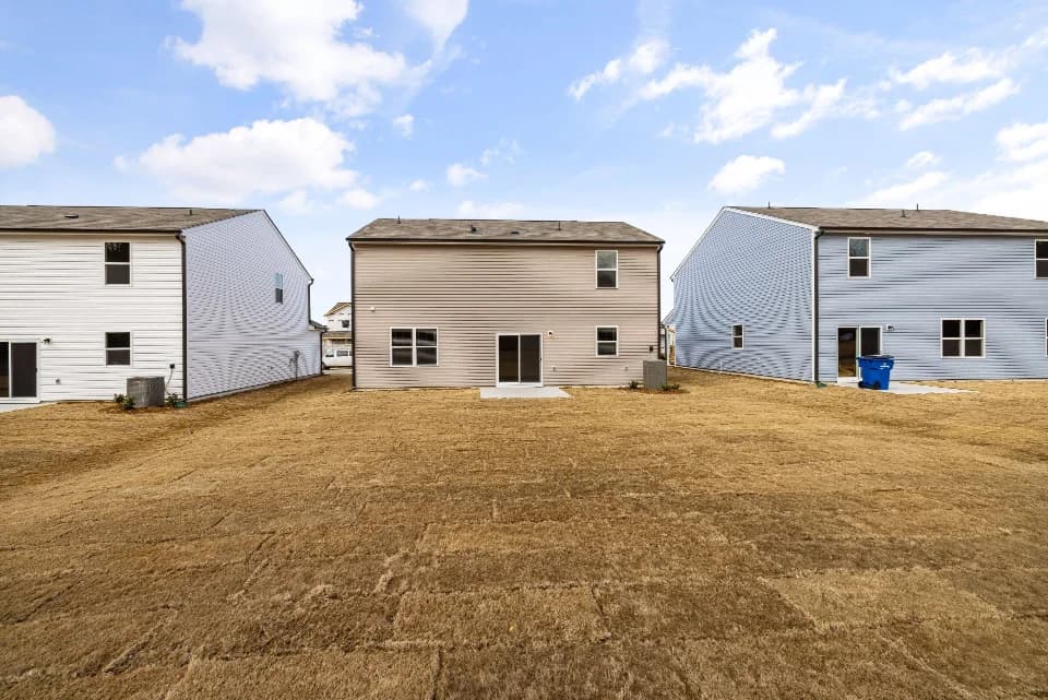 Original yard photo before landscaping